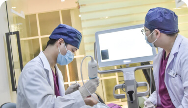 Dentists in clinic