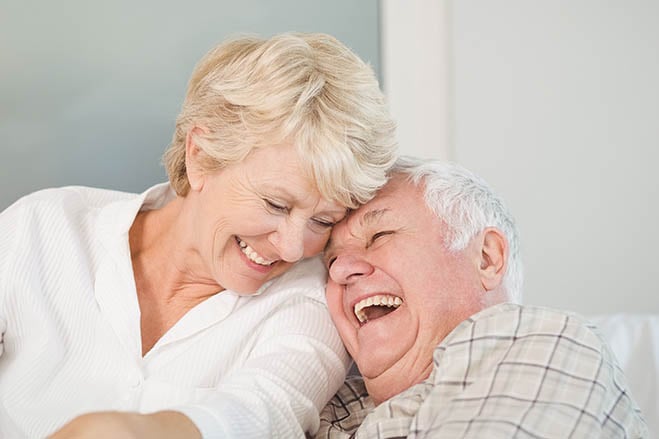 promotes-jawbone-growth-old-man-old-woman-smile-sweet-dental-care