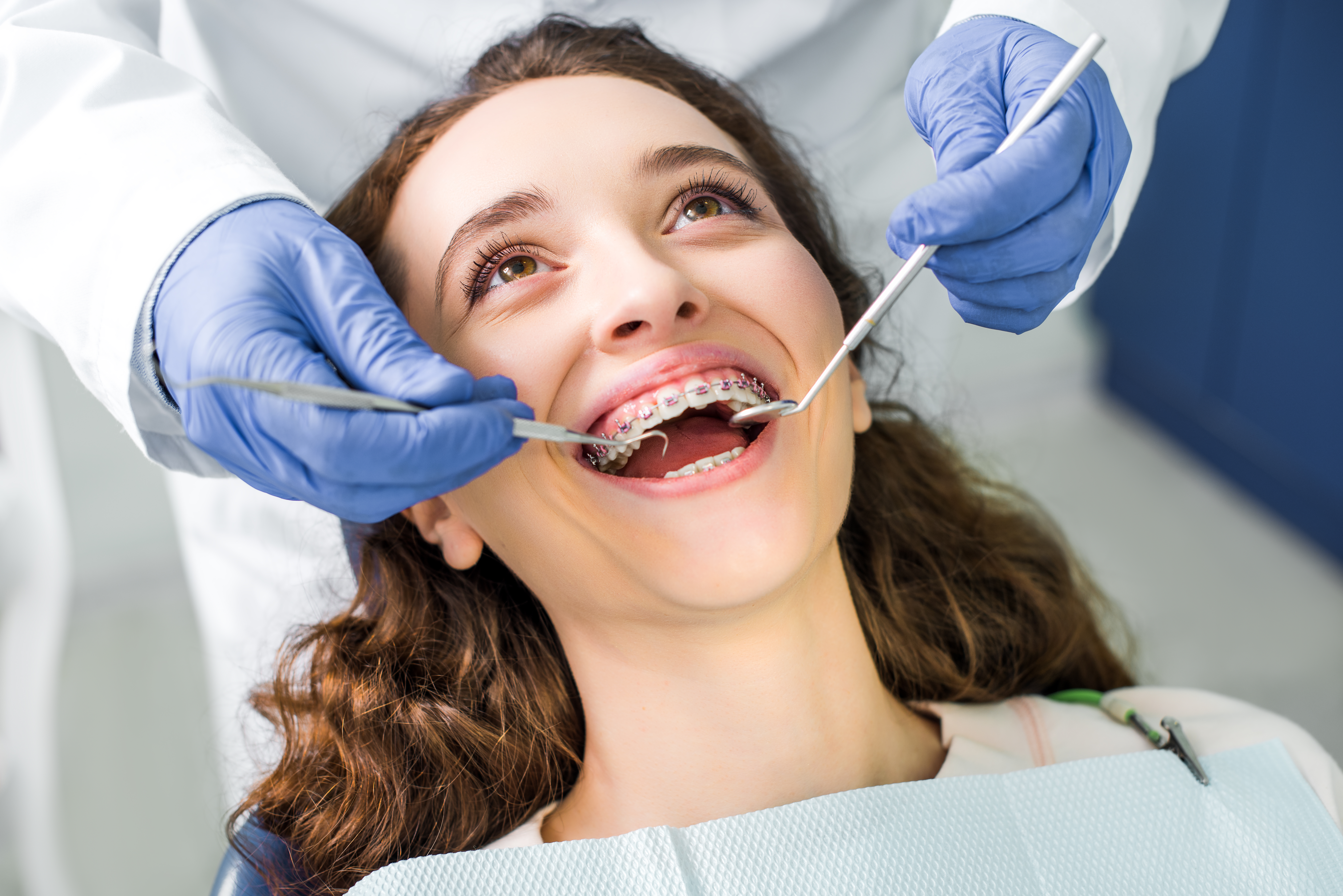 lady in dentist chair