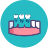 mult iteeth dental implant icon